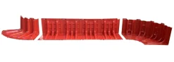Vandsikring*ABS flodbarriere H: 52 cm lige Rød