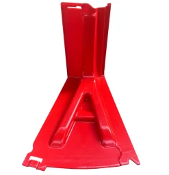 Vandsikring*ABS flodbarriere H: 52 cm udvendig kurve Rød