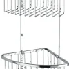 ADORA® Brusehylder*hjørnehylde dobbelt trådkurv