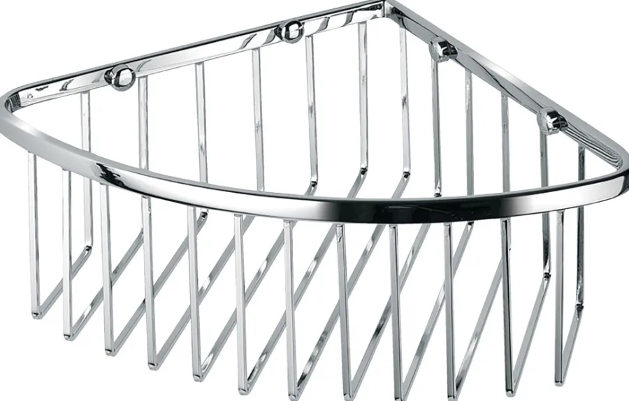 ADORA® Brusehylder*hjørnehylde enkelt trådkurv H9 cm