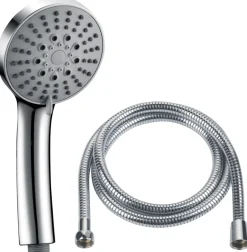 ADORA® Brusehoveder & -Slanger*håndbruser 6-spray Ø100 mm inkl. slange Krom