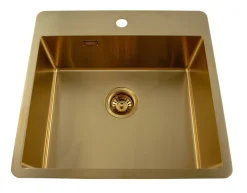 ADORA® Køkkenvaske*Optimus køkkenvask guld 550 x 530 mm Guldfinish