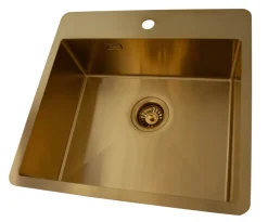 ADORA® Køkkenvaske*Optimus køkkenvask guld 550 x 530 mm Guldfinish