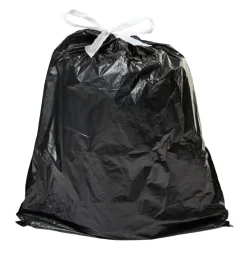 Husholdningsartikler*Affaldsposer m/snøreluk 30 liter - 15 stk. Sort