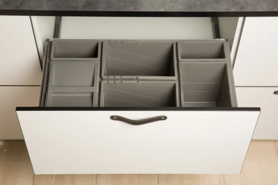 Skraldespande|Affaldssortering*Affaldssortering til skuffe 6 spande 80 cm