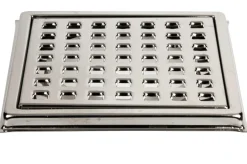 H.F. Hansen Gulvafløb*Afløbsrist m/ramme & tragt 155 x 155 mm -
