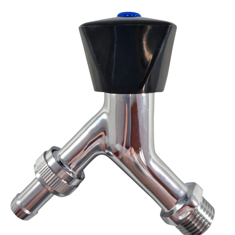Haner & Ventiler*Aftapventil 1/2" med plastgreb krom