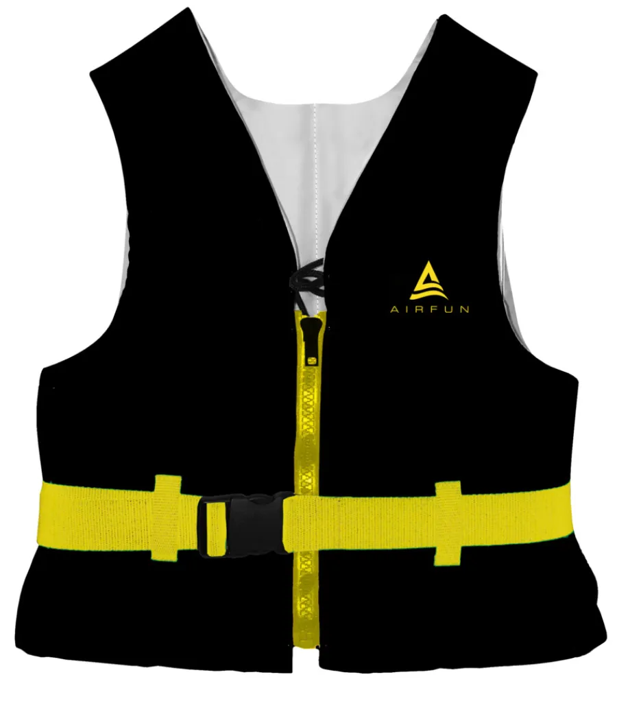 Airfun Vandsport*svømmevest >90 kg sort/gul