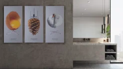 FibroTech Akustikpaneler & Tilbehør*Akustikbillede Art-Acoustic svanen 60 x 120 cm - lys grå