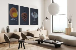 FibroTech Akustikpaneler & Tilbehør*Akustikbillede Art-Acoustic koglen 60 x 120 cm - mørk grå