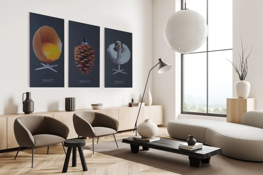 FibroTech Akustikpaneler & Tilbehør*Akustikbillede Art-Acoustic koglen 60 x 120 cm - mørk grå