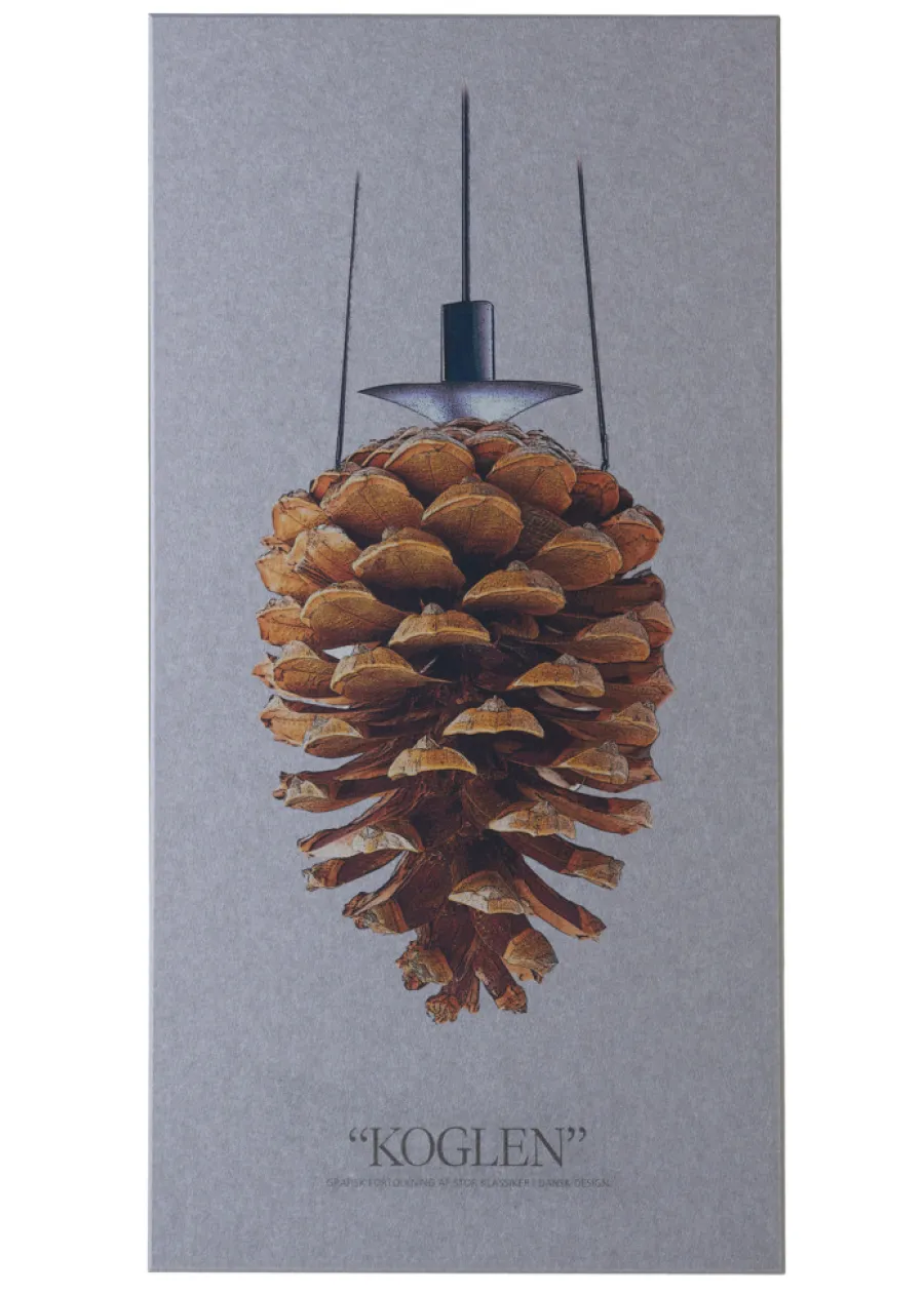 FibroTech Akustikpaneler & Tilbehør*Akustikbillede Art-Acoustic koglen 60 x 120 cm - lys grå