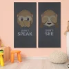 FibroTech Akustikpaneler & Tilbehør*Akustikbillede Art-Acoustic speak 60 x 120 cm - mørk grå