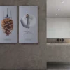 FibroTech Akustikpaneler & Tilbehør*Akustikbillede Art-Acoustic ægget 60 x 120 cm - lys grå