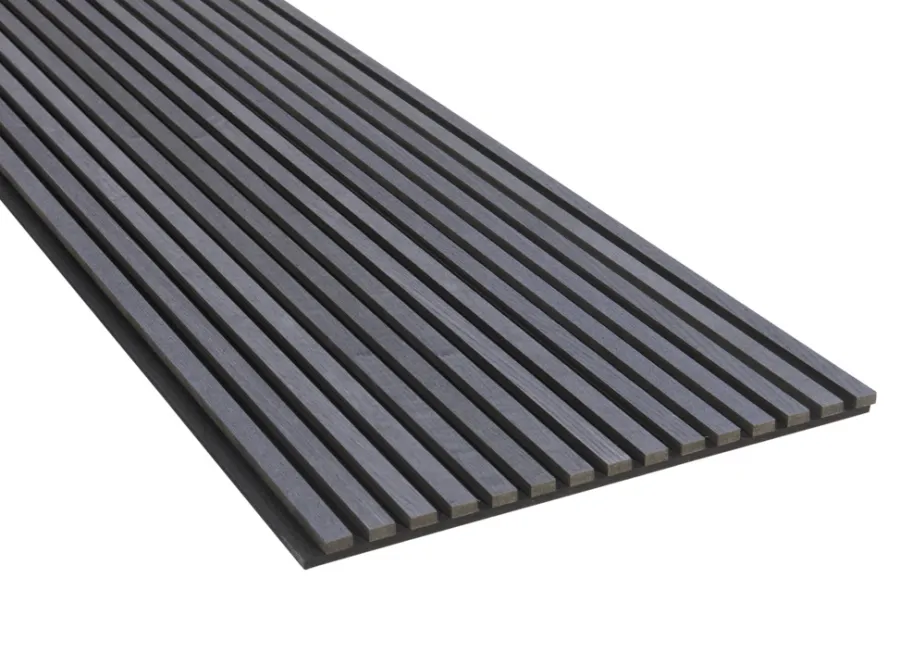 FibroTech Akustikpaneler & Tilbehør|Loftbeklædning*Akustikpanel Premium 22 x 605 x 2440 mm Black Oak
