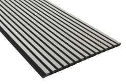 FibroTech Akustikpaneler & Tilbehør|Loftbeklædning*Akustikpanel Premium 22 x 605 x 2440 mm Grey oak