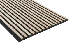 FibroTech Akustikpaneler & Tilbehør|Loftbeklædning*Akustikpanel Premium 22 x 605 x 2440 mm Light oak