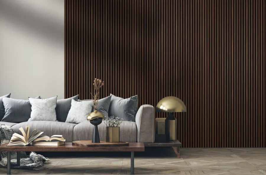 FibroTech Loftbeklædning*Akustikpanel Premium 22 x 605 x 2440 mm Smoked oak