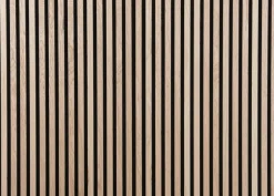 FibroTech Akustikpaneler & Tilbehør|Loftbeklædning*Akustikpanel Proff 22 x 605 x 3000 mm Light oak