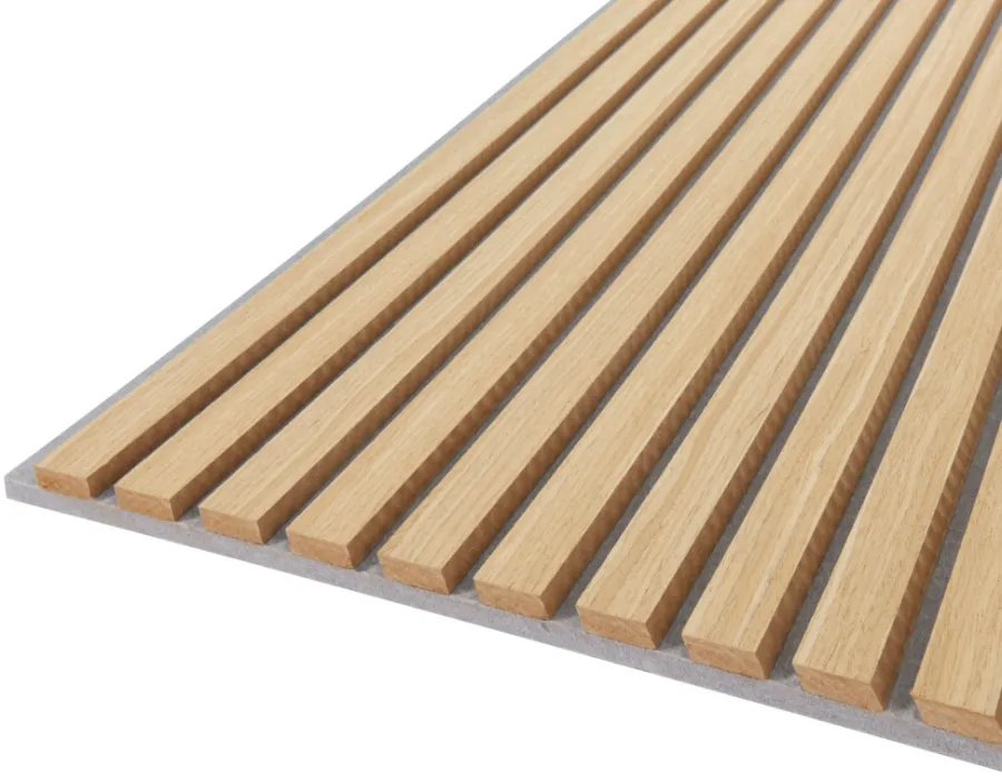 FibroTech Akustikpaneler & Tilbehør|Loftbeklædning*Akustikpanel Quanti 18 x 520 x 2440 mm Light oak