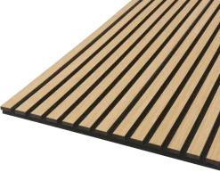 FibroTech Akustikpaneler & Tilbehør|Loftbeklædning*Akustikpanel Quanti 18 x 520 x 2440 mm Light oak