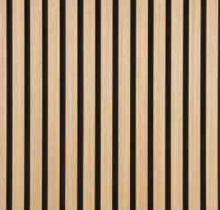 FibroTech Akustikpaneler & Tilbehør|Loftbeklædning*Akustikpanel Quanti 18 x 520 x 2440 mm - Køb i butik Light oak