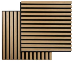 FibroTech Akustikpaneler & Tilbehør*Akustikpanel Square 22 × 520 × 520 mm 2-pk. Light oak