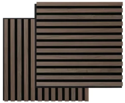 FibroTech Akustikpaneler & Tilbehør*Akustikpanel Square 22 × 520 × 520 mm 2-pk. Walnut