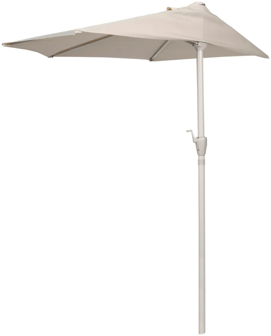 Parasoller & Markiser*Altanparasol m/krank B270 x D135 x H234 cm Sandgrå