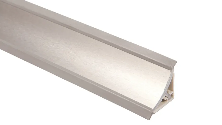 Tilbehør Til Borde*Bagkantliste 23 x 23 x 3000 mm Børstet stål