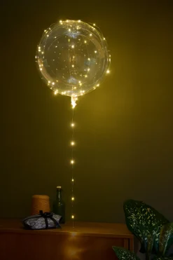 Pynt & Festudstyr*Ballon med 40 Micro-LED Ø50 cm 2-pk.