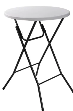 Sæsonafslutning|Haveborde*Barbord foldbart Ø80 x 110 cm Hvid/sort