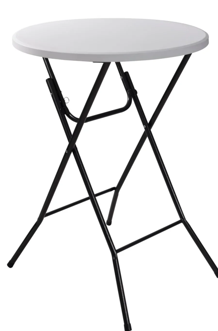 Sæsonafslutning|Haveborde*Barbord foldbart Ø80 x 110 cm Hvid/sort
