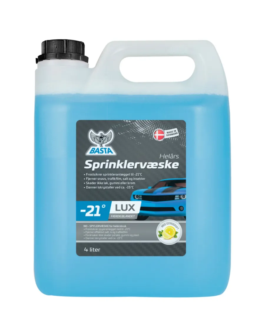 Basta Motorolie & Sprinklervæske*sprinklervæske helårs lux 4 liter