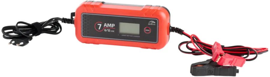 AutoZone® Autobatterier, El-Ladere & Ladekabler*Batterilader 7A/6-12 V - AutoZone