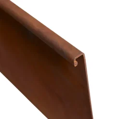 Horton Bedafgrænsning & Minihegn*Bedkant med bukket kant cortenstål 24 x 125 cm