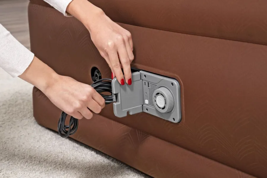 Bestway Luftmadrasser & Pumper*AlwayzAire Fortech luftmadras 203 x 152 cm Brun med mønster