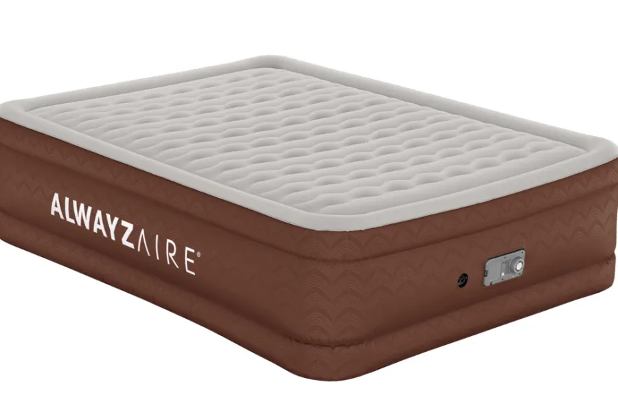 Bestway Luftmadrasser & Pumper*AlwayzAire Fortech luftmadras 203 x 152 cm Brun med mønster