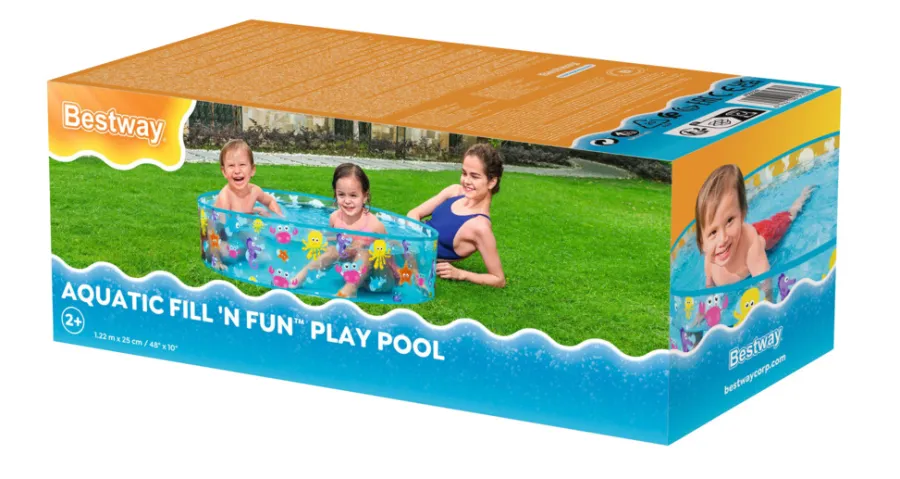 Bestway Pools*Aqautic Fill 'N Fun børnepool Ø122 cm