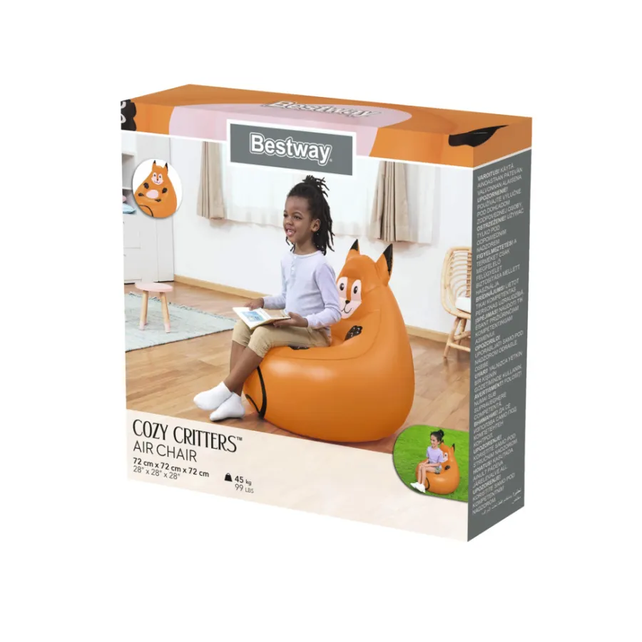 Bestway Sæsonafslutning|Telte & Campingmøbler*Cozy Critters oppustelig stol ræv