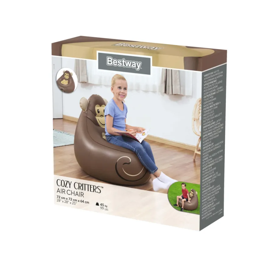 Bestway Sæsonafslutning|Telte & Campingmøbler*Cozy Critters oppustelig stol abe