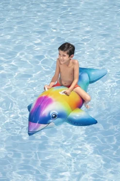 Bestway Strand- & Badelegetøj|Badedyr & Vandleg*Dolphin Daydream badedyr 168 x 66 cm Multifarvet