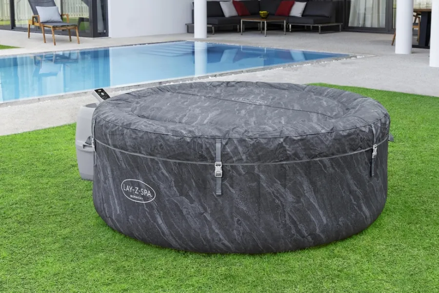 Bestway Udendørs Spabade*Lay-Z-Spa Boracay 4 spabad Ø180 cm Blue Marble