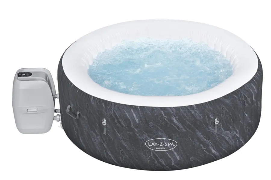 Bestway Udendørs Spabade*Lay-Z-Spa Boracay 4 spabad Ø180 cm Blue Marble