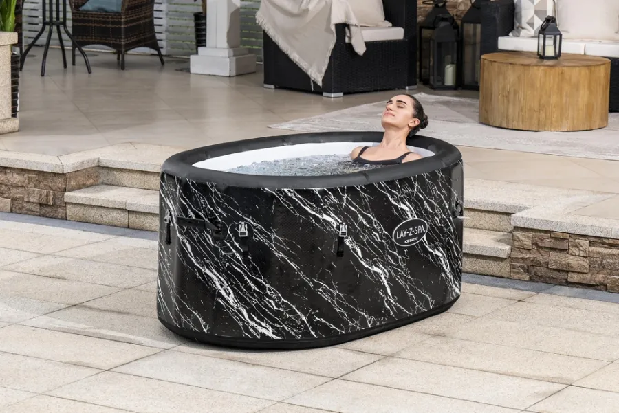 Bestway Badekar|Udendørs Spabade*Lay-Z-Spa Glacial Dip isbad 420 liter Sort marmor