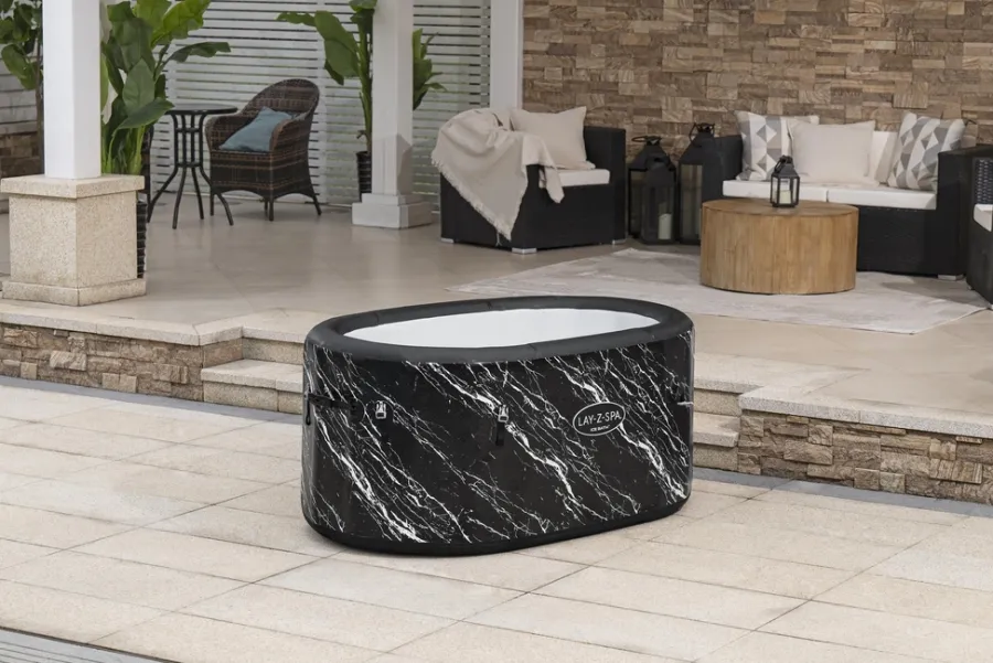 Bestway Badekar|Udendørs Spabade*Lay-Z-Spa Glacial Dip isbad 420 liter Sort marmor