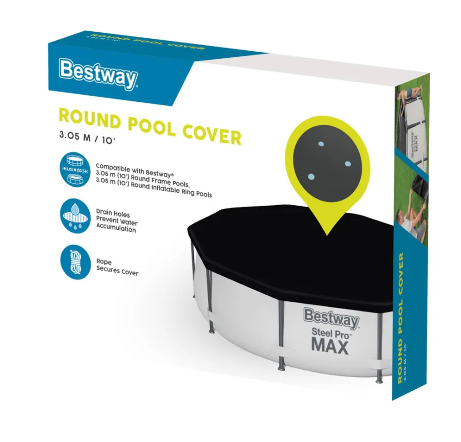 Bestway Poolcovers, Liners & Underlag*poolcover Ø3,05 meter