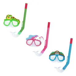 Bestway Strand- & Badelegetøj*svømmemaske og snorkel - 3 dyredesigns