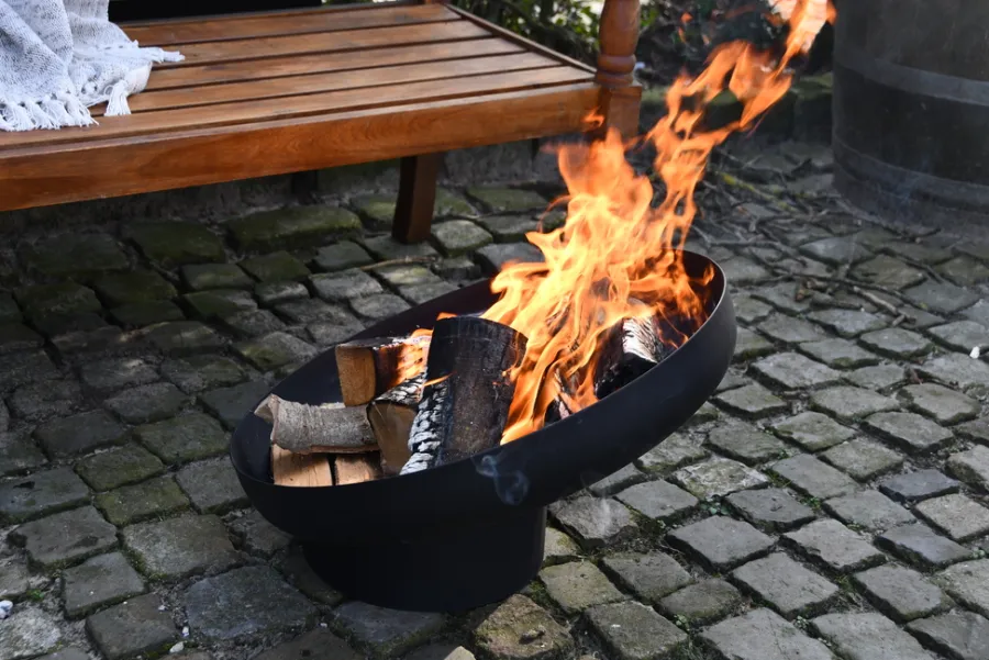 Gardenlife Fire Bålfad & Tilbehør*Bålfad hældende stål 56,5 x 60 cm