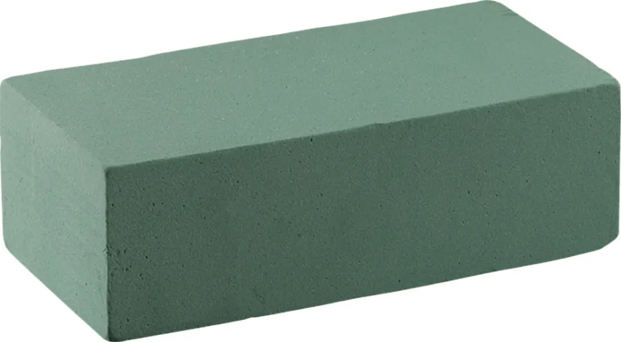 Tecarflor Bindetråd & Blomsterpinde*Blomsterskum 23 x 11 cm - Grøn